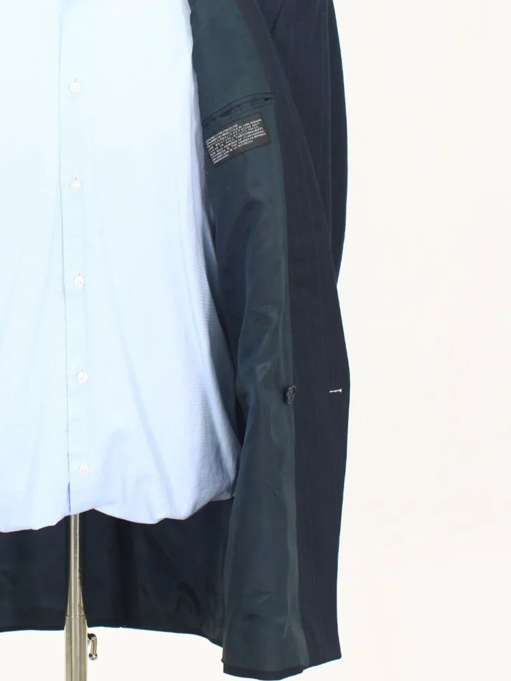 Townscraft 40L 34x32 Navy Full Suit Double-Breasted Stripe R941